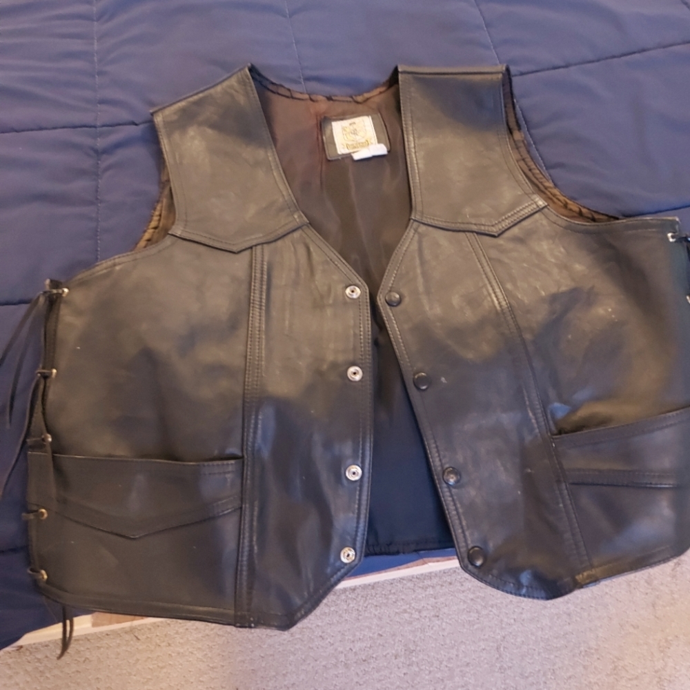 Mes xl fine leathers vest